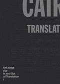 Cover: In and Out of Translation - edition fink