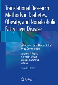 Abbildung von: Translational Research Methods in Diabetes, Obesity, and Nonalcoholic Fatty Liver Disease - Springer