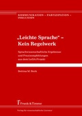 Cover: "Leichte Sprache" - Kein Regelwerk - Frank & Timme