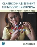 Cover: Classroom Assessment for Student Learning - Pearson