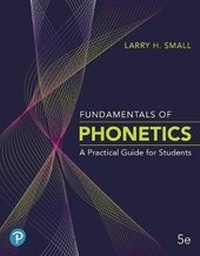 Enlarge image Cover: Fundamentals of Phonetics - Pearson