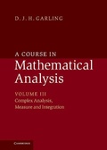 Cover: A Course in Mathematical Analysis - Cambridge University Press