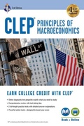 Cover: Clep(r) Principles of Macroeconomics 3rd Ed., Book + Online - Research & Education Association
