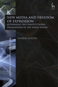 Cover: New Media and Freedom of Expression - Hart Publishing