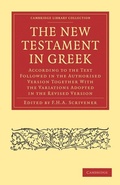 Cover: The New Testament in Greek - Cambridge University Press