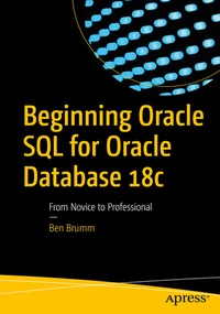 Abbildung von: Beginning Oracle SQL for Oracle Database 18c - Apress