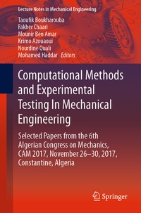 Abbildung von: Computational Methods and Experimental Testing In Mechanical Engineering - Springer