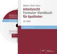 Abbildung von: Arbeitsrecht Formular-Handbuch für Apotheker - Deutscher Apotheker Verlag