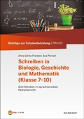 Cover: Schreiben in Biologie, Geschichte und Mathematik (Klasse 7-10) - Waxmann
