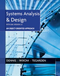 Enlarge image Cover: Systems Analysis and Design with UML - Wiley