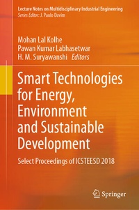 Enlarge image Cover: Smart Technologies for Energy, Environment and Sustainable Development - Springer
