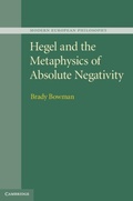 Cover: Hegel and the Metaphysics of Absolute Negativity - Cambridge University Press