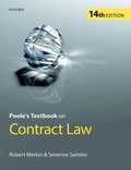 Cover: Poole's Textbook on Contract Law - Oxford University Press