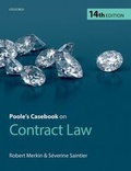 Cover: Poole's Casebook on Contract Law - Oxford University Press