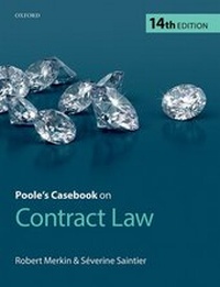 Enlarge image Cover: Poole's Casebook on Contract Law - Oxford University Press