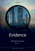 Cover: Evidence - Oxford University Press