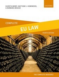 Enlarge image Cover: Complete EU Law - Oxford University Press