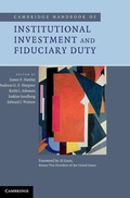 Cover: Cambridge Handbook of Institutional Investment and Fiduciary Duty - Cambridge University Press