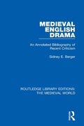 Cover: Medieval English Drama - Routledge
