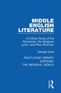 Cover: Middle English Literature - Routledge