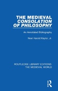 Cover: The Medieval Consolation of Philosophy - Routledge