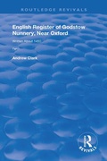 Cover: English Register of Godstow Nunnery, Near Oxford - Routledge