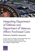 Cover: Integrating Department of Defense and Department of Veterans Affairs Purchased Care - RAND