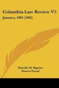 Cover: Columbia Law Review V5 - Kessinger Publishing