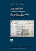 Cover: Texte und Zahlen / Des textes et des chiffres - Chronos