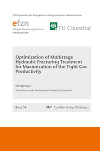 Abbildung von: Optimization of Multistage Hydraulic Fracturing Treatment for Maximization of the Tight Gas Productivity - Cuvillier Verlag