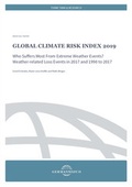 Cover: Global Climate Risk Index 2019 - Germanwatch Nord-S&uuml;d Initiative e.V.