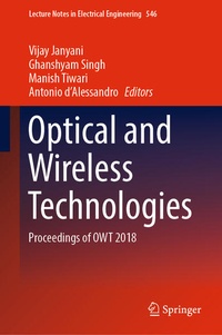 Enlarge image Cover: Optical and Wireless Technologies - Springer