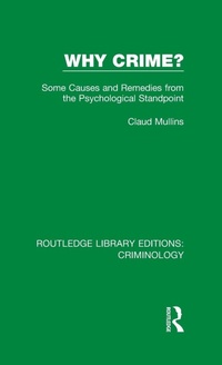 Enlarge image Cover: Why Crime? - Routledge