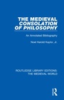 Cover: The Medieval Consolation of Philosophy - Routledge