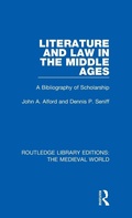 Cover: Literature and Law in the Middle Ages - Routledge