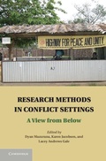 Cover: Research Methods in Conflict Settings - Cambridge University Press