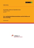 Cover: Vor- und Nachteile Mnemotechniken und ihr Einfluss auf den Lernerfolg - GRIN Verlag