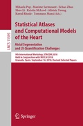 Cover: Statistical Atlases and Computational Models of the Heart. Atrial Segmentation and LV Quantification Challenges - Springer