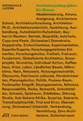 Cover: Architekturp&auml;dagogiken: Ein Glossar - Park Books