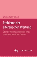 Cover: Probleme der Literarischen Wertung - J.B. Metzler