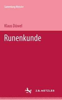Enlarge image Cover: Runenkunde - J.B. Metzler