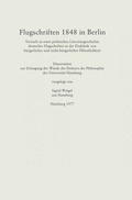Cover: Flugschriften 1848 in Berlin - J.B. Metzler