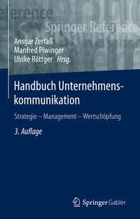 Abbildung von: Handbuch Unternehmenskommunikation - Springer Gabler