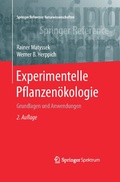 Cover: Experimentelle Pflanzen&ouml;kologie - Springer Spektrum