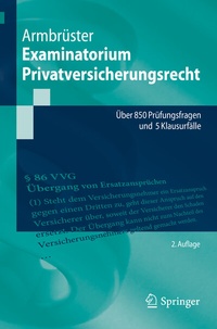 Abbildung von: Examinatorium Privatversicherungsrecht - Springer