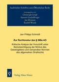 Cover: Zur Rechtsnatur des &sect; 398a AO - Alma Mater