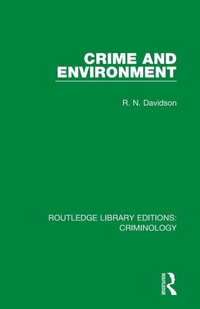 Enlarge image Cover: Crime and Environment - Routledge