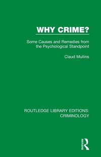 Enlarge image Cover: Why Crime? - Routledge