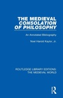 Cover: The Medieval Consolation of Philosophy - Routledge