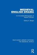 Cover: Medieval English Drama - Routledge